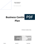 Business Continuity Plan (Insert Classification)