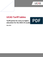 Ucas Tariff Tables May 2021 v1.2