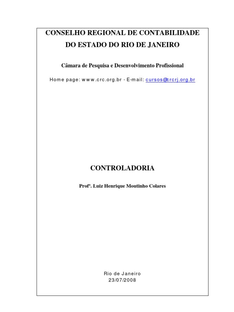 Controladoria: Gestão e Planejamento Empresarial | PDF | Contabilidade ...
