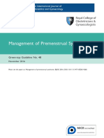 Management of Premenstrual Syndrome: Green-Top Guideline No. 48