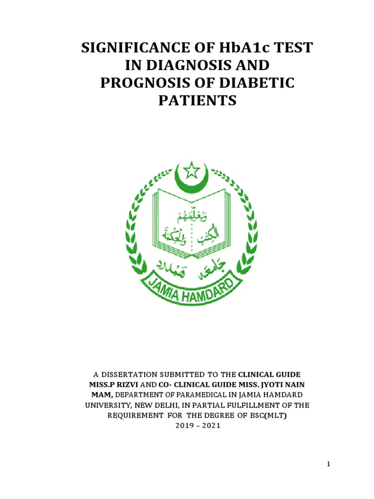 dissertation examples on diabetes