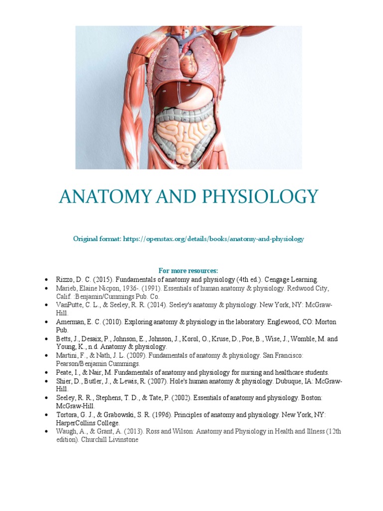 Anatomy and Physiology Part 2 PDF Cell (Biology) Molecules