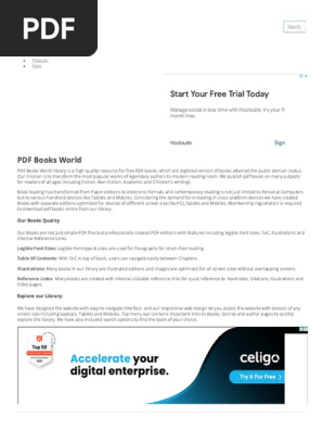 PDF Books Library to Download Free eBooks