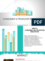 Consumer & Producer Behaviour Insights