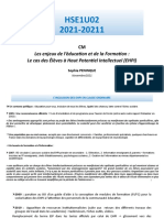 CM - Enjeux de Léducation - Le Cas Des EHPI en France-1