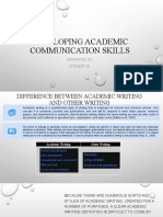 Developing Academic Skills