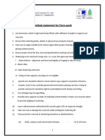 Method Statement For Form Work