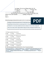 1.listen Dear Tom,: II Read The Passage and Choose The Best Answer (A, B or C) To Each Statement