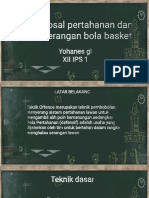 Proposal Pertahanan Dan Penyerangan Bola Basket: Yohanes GL Xii Ips 1