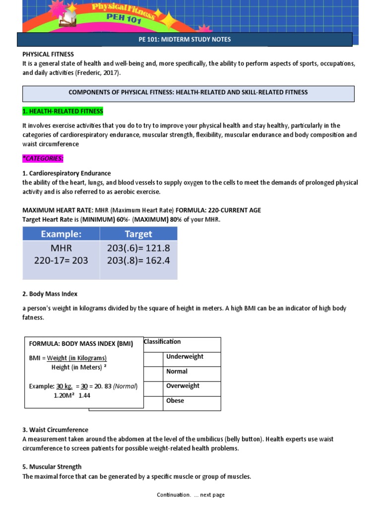 Understanding Physical Fitness Components | PDF | Body Mass Index ...