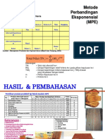 Metode Perbandingan Eksponensial (MPE) : (TN Nilai Total