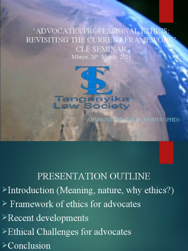Ethics For Private Practitioners in Tanzania PDF Lawyer Advocate