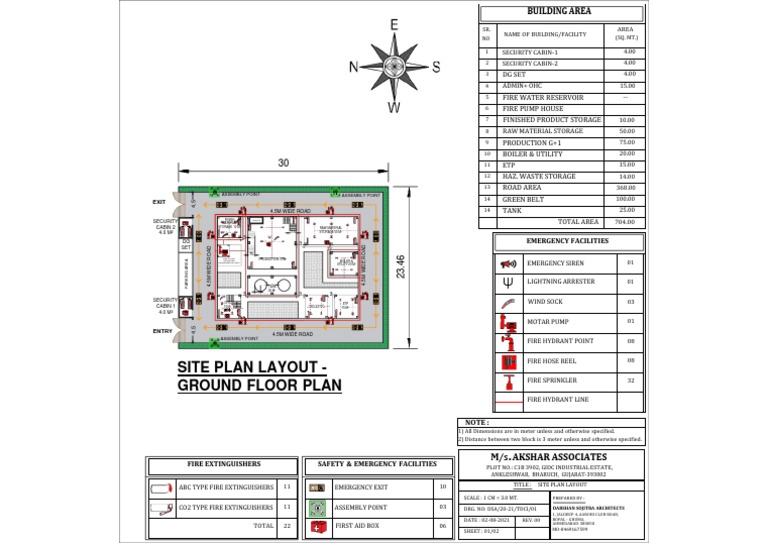 Ground Floor Site Plan Layout | PDF | Equipment | Hazards