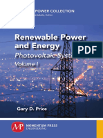 (Electrical Power Collection) Gary D. Price - Renewable Power and Energy_ Photovoltaic Systems. Volume I-Momentum Press (2018)(1)