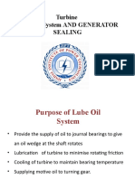 Turbine Lube Oil System AND GENERATOR Sealing