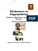 Edukasyon Sa Pagpapakatao: Ikaapat Na Markahan, Modyul 1