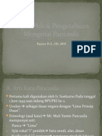 Aspek Pokok Pengetahuan Mengenai Pancasila