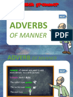 Adverbs of Manner