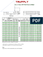 1. ASME B16.47 Series a Blind and Weldneck Flange Dimensions