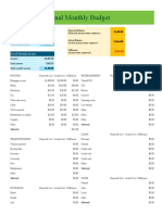 Personal Monthly Budget1