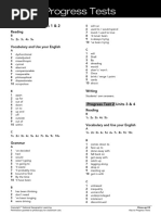 A2 Progress Tests Key | PDF