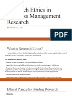 Research Ethics in Business Management Research REPORT