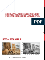 PCA and SVD for Dimensionality Reduction