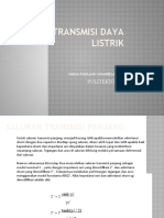 TRANSMISI DAYA LISTRIK: Pemodelan Saluran Transmisi serta hubungan arus dan tegangan