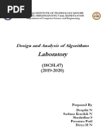 18csl47 - Daa Lab Manual