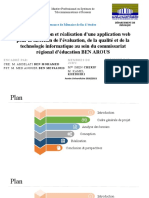 Etude, Conception Et Réalisation D'une Application Web