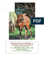2008 Bongo International Studbook