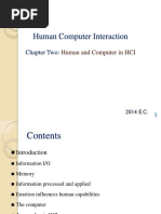 Human Computer Interaction: Chapter Two