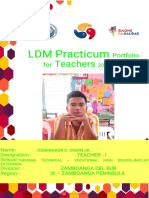 LDM Practicum Portfolio Ondin, Dominador Jr. D.