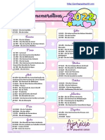 Calendário de Datas Comemorativas 2022