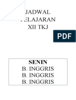 Jadwal Pelajaran