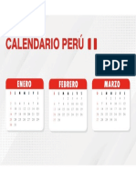 Calendario 2022 Enero - Marzo