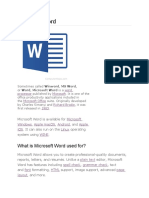Microsoft Word تقرير