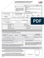 Fichas de Inscripción Del Postulante Pia- 2022