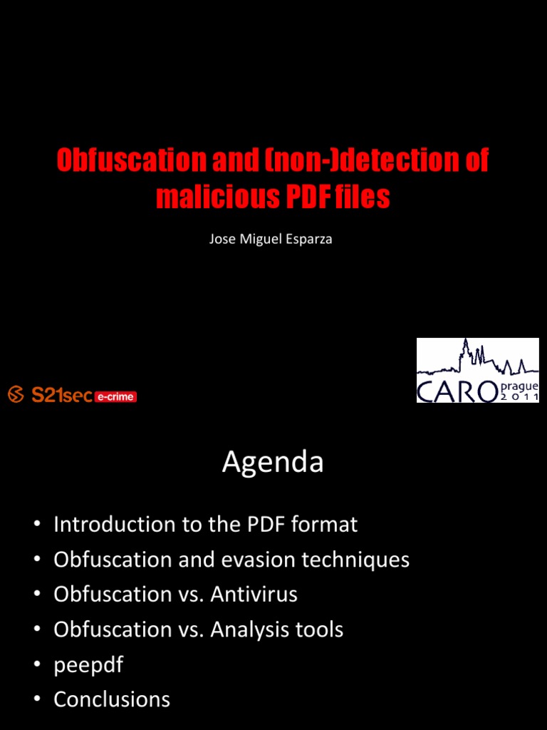 PDF Obfuscation and Detection Techniques | PDF | Information Age ...