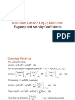 Fugacity and Activity Coefficients