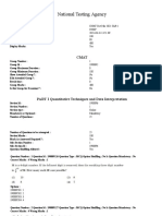 CMAT Quantitative Questions