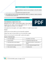 Assignment B - Materials: Controlled Practice Activity 1