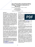 Exploring The Value of Personality in Predicting Rating Behaviors: A Study of Category Preferences On Movielens