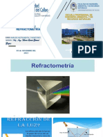 Refractometría: medición de índice de refracción