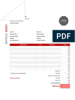 Simple Tax Invoice With Billing and Shipping