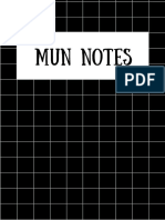 MUN Notes For Beginners