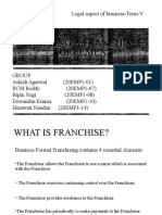 Drafting A Franchisee Agreement: Legal Aspect of business-Term-V