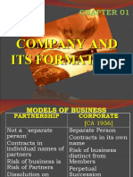 Chapter 01 - Company & Its Formation