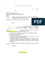 Modelo de Oficio-Presentación de Documentos de Inicio
