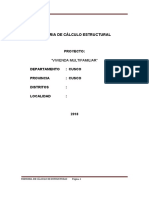 Memoria de Cálculo Estructural: Proyecto